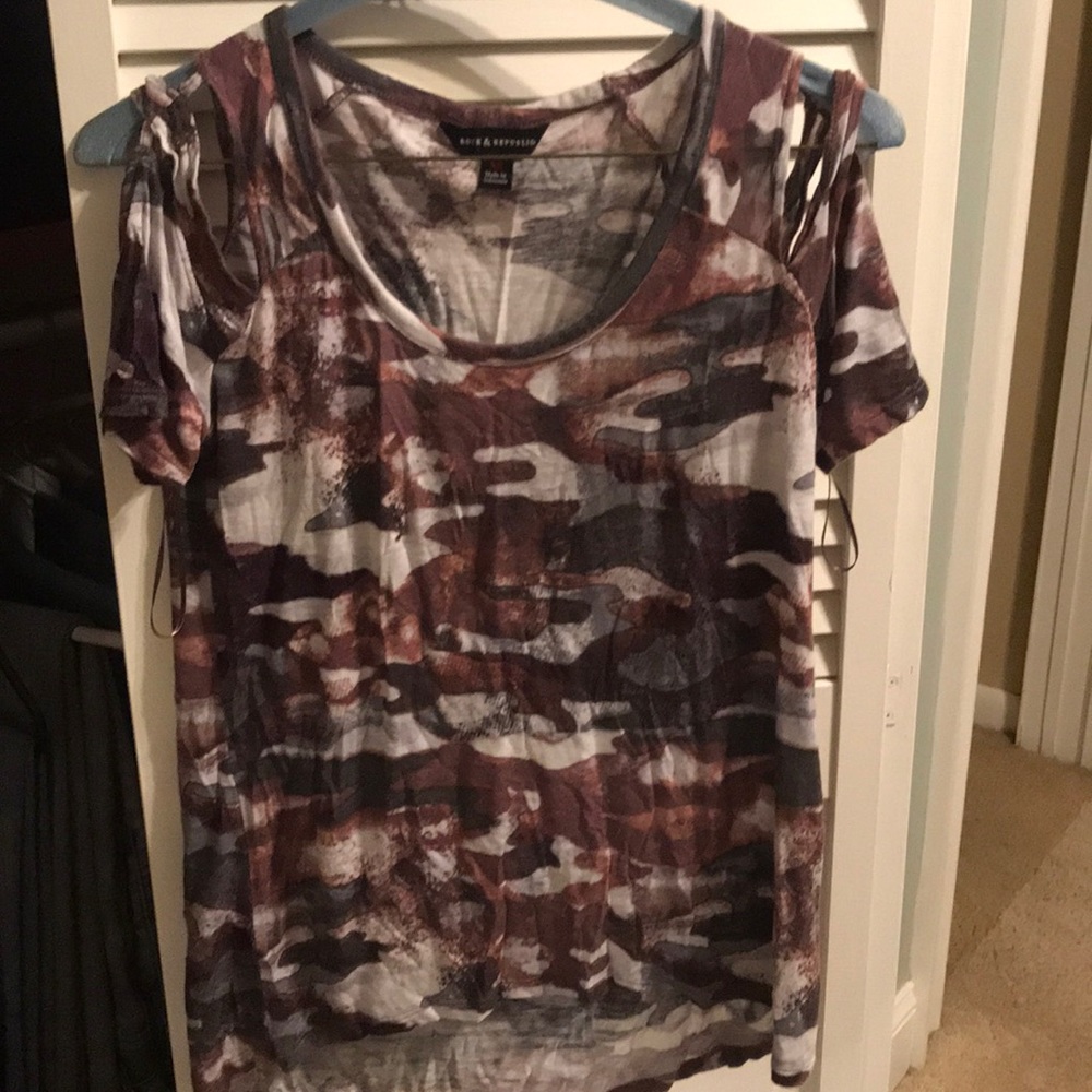 Rock and Republic Camo Top